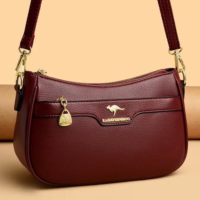 Bolsa de Couro Feminina Tranversal